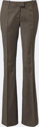 The Attico Low-rise wool-blend flared pants