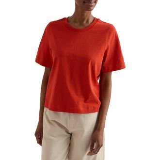 Seasalt Cornwall Copseland Organic Cotton T-Shirt in Brick at Nordstrom, Size 18 Us