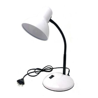 Trade Shop Trade Shop - L&aacute;mpara De Escritorio Con Mesa De Luz De Luz Flexible Para El Dormitorio De Color - Blanco