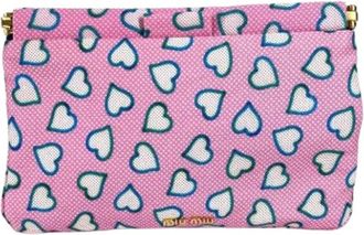 Miu Miu Pre-owned Clutch Bag - Dames - Vintage Clutch - Roze - ONE Size - Leer - Vintage