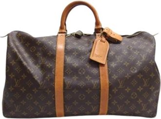 Louis Vuitton Pre-owned Monogram Boston Bag - unisex - Vintage Weekendtas - Bruin - ONE Size - Vintage