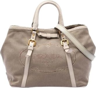 Prada Pre-owned Handbags, female, Brown, Size: ONE SIZE Pre-owned Satchel