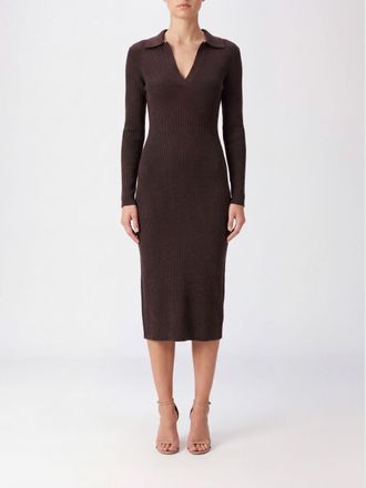 MC2 Saint Barth V-Neck Wool Knit Midi Sheath Dress