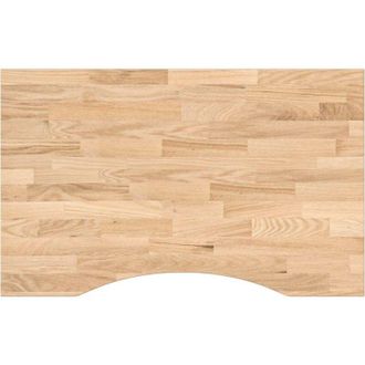 vidaXL Vidaxl - Tablero Escritorio Rectangular Madera Maciza Roble Sin Tratar