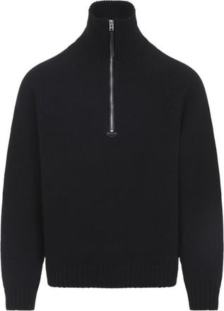 Tom Ford Black Half Zip Sweater