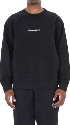 Maison Kitsun&eacute; Crewneck Sweatshirt with Central Logo