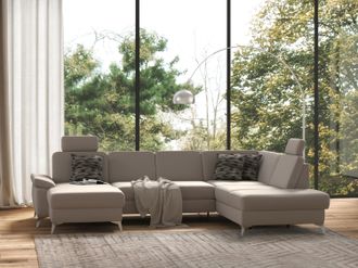 Sit&more Wohnlandschaft &raquo;Padua U-Form&laquo; inklusive Sitztiefenverstellung, Armteilfunktion und Federkern