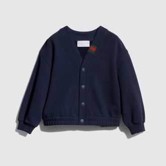 Gucci Kids - Cotton Cardigan, Blue
