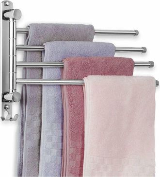 OEM Toallero De Ba&ntilde;o Con 4 Barras Giratorias De 180&deg;, 34 Cm, Acero Inoxidable Sus304, Secador De Toallas, Toallero De Pared Para Ba&ntilde;o, Cocina Y Lavabo - P