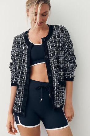 Varley Sarina 100% Cotton Cardigan Top