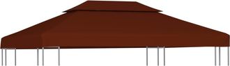 vidaXL Vidaxl - Cubierta Superior De Cenador 2 Niveles Terracota 310 G/m&sup2; 4x3 M Marr&oacute;n