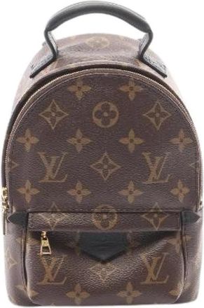 Louis Vuitton Pre-owned Palm Springs Monogram Rugzak - Dames - Vintage Rugzakken - Bruin - ONE Size - Leer - Vintage