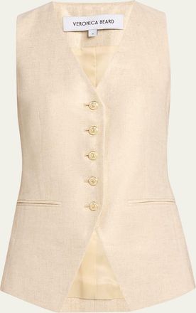 Veronica Beard Liff Linen Vest