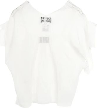Chanel 1986-1988 blouse met Coco-detail - Wit