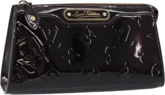 Louis Vuitton Pre-owned Leren Pouch - Dames - Vintage Clutch - Paars - ONE Size - Leer - Vintage