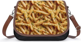 Generic Cheese Fries Fashion Womens Crossbody Bags Novelty Handbag Shoulder Bag Purse