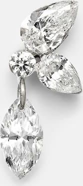 Maria Tash Echo 18kt white gold (750/1000) single earring with diamonds