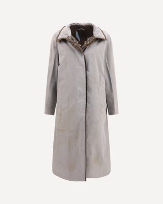 Prada Reversible single-breasted coat with gocce details Female 40