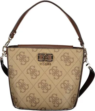 Guess Brown Polyurethane Womens Womens Handbag