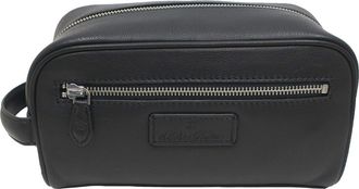 Brooks Brothers Grained Leather Dopp Kit in Black at Nordstrom Rack