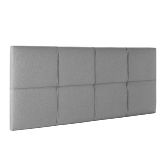 HOMN Cabecero tapizado 150x60 cm gris claro