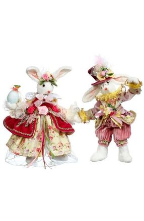 Mark Roberts Mr & Mrs Cotton Tail Rabbit, Set of 2, Small in Light Yellow at Nordstrom