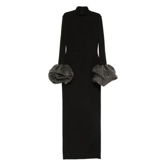 Solace London Os 37019A Maxi Jurk - Dames - Maxi kleedjes - Zwart - 2XS - Kleedjes