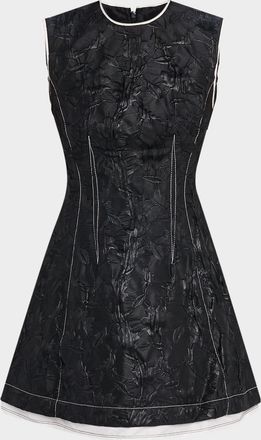 SIMKHAI Audrina Jacquard Mini Dress