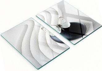 OEM Tavole Decorative Multifunzionali Da Cucina In Legno Temperato Con Motivo Farfalla Zen, 2x40x52 Cm