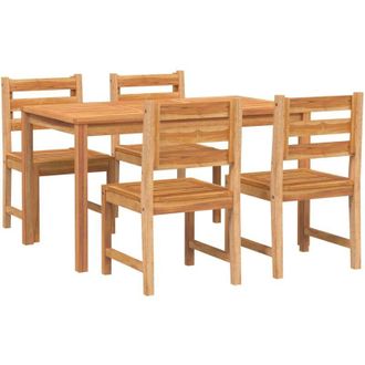 vidaXL Furniture Limited - Juego De Comedor Para Jard&iacute;n 5 Piezas Madera