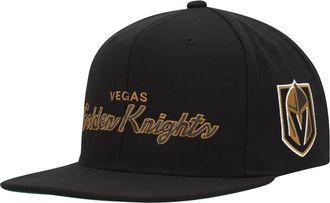 Mitchell & Ness Mens Mitchell & Ness Black Vegas Golden Knights Core Team Script 2.0 Snapback Hat at Nordstrom