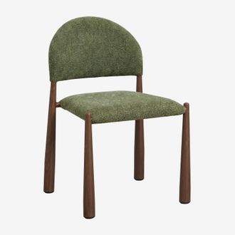 Sklum Pack De 4 Sillas De Comedor Tapizadas Y En Hierro Nagore Sklum