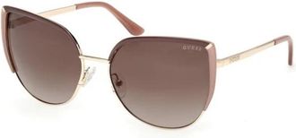 Guess Cat Eye Zonnebril - Dames - Zonnebrillen - Beige - 59 MM - Accessoires