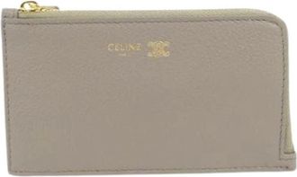 Celine Pre-owned Calf Coin Case - unisex - Vintage Accessoires - Beige - ONE Size - Leer - Vintage
