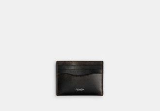 Coach Card Case In Loved Leather