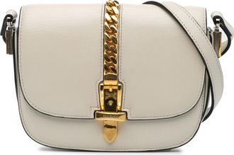 Gucci Pre-owned Womens Chain Detail Leather Crossbody - Ivory - One Size