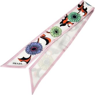 Prada Pre-owned Scarves, female, Multicolor, Size: ONE SIZE Pre-owned Vintage Scarf