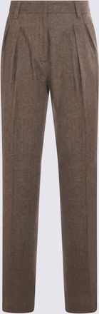 Antonelli Brown Wool Timo Pants