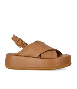 Paloma Barceló Basima Camel Platform Sandal