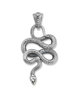 Samuel B. 18K & Silver Snake Pendant