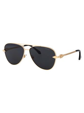 Versace 0VE2283 Gold-Tone Metal Aviator Sunglasses - Gold
