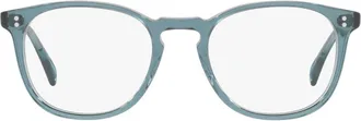 Oliver Peoples Finley Esquire 49mm Square Optical Glasses in Blue at Nordstrom