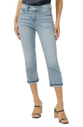 Silver Jeans Co Avery Curvy High Waist Capri Jeans in Orlando at Nordstrom, Size 25