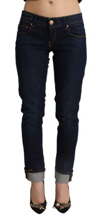 Acht Skinny Jeans Donker Washed