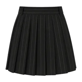 Mar De Margaritas Sienna Short Pleated Skirt - female - Mar De Margaritas - Short Skirts - Black - M - Skirts