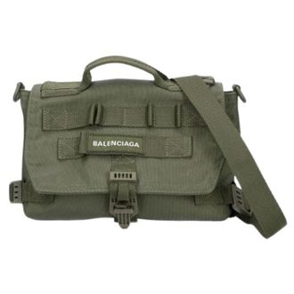 Balenciaga Pre-owned Cross Body Bags, male, Green, Size: ONE SIZE Pre-owned Messenger Shoulder Bag