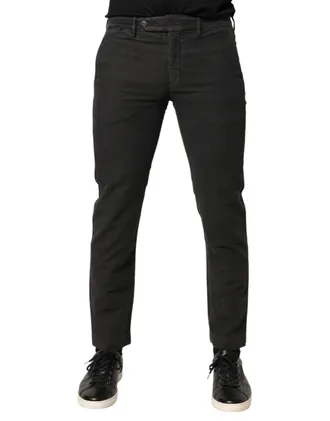Maison Clochard Cotton Mid Waist Skinny Men blue Mens Jeans