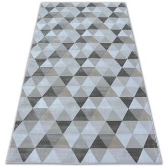 RugsX Alfombra Nobis 84166 Tri&aacute;ngulos Crema Beige 160x230 Cm