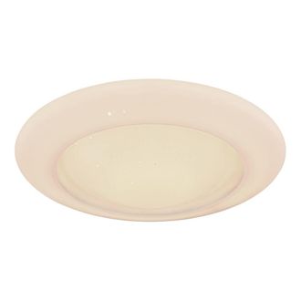 Netlighting Rava Patterned Glass Ceiling Light White LED Dimmable 3000-6500K