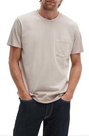 Rag & Bone Classic Fit Garment Dye Pocket T-Shirt in Taupe at Nordstrom, Size Xx-Large